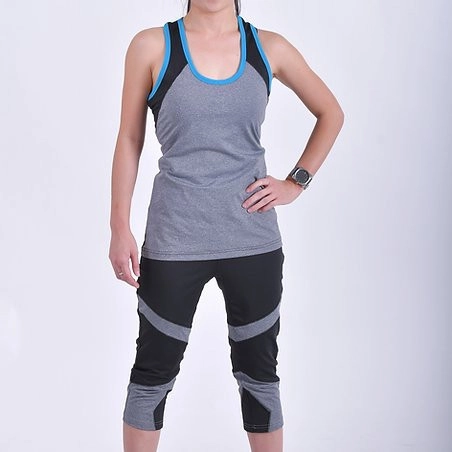 Ladies custom made Gym wear Dry Cool Premium Quality Spandex Fabric   