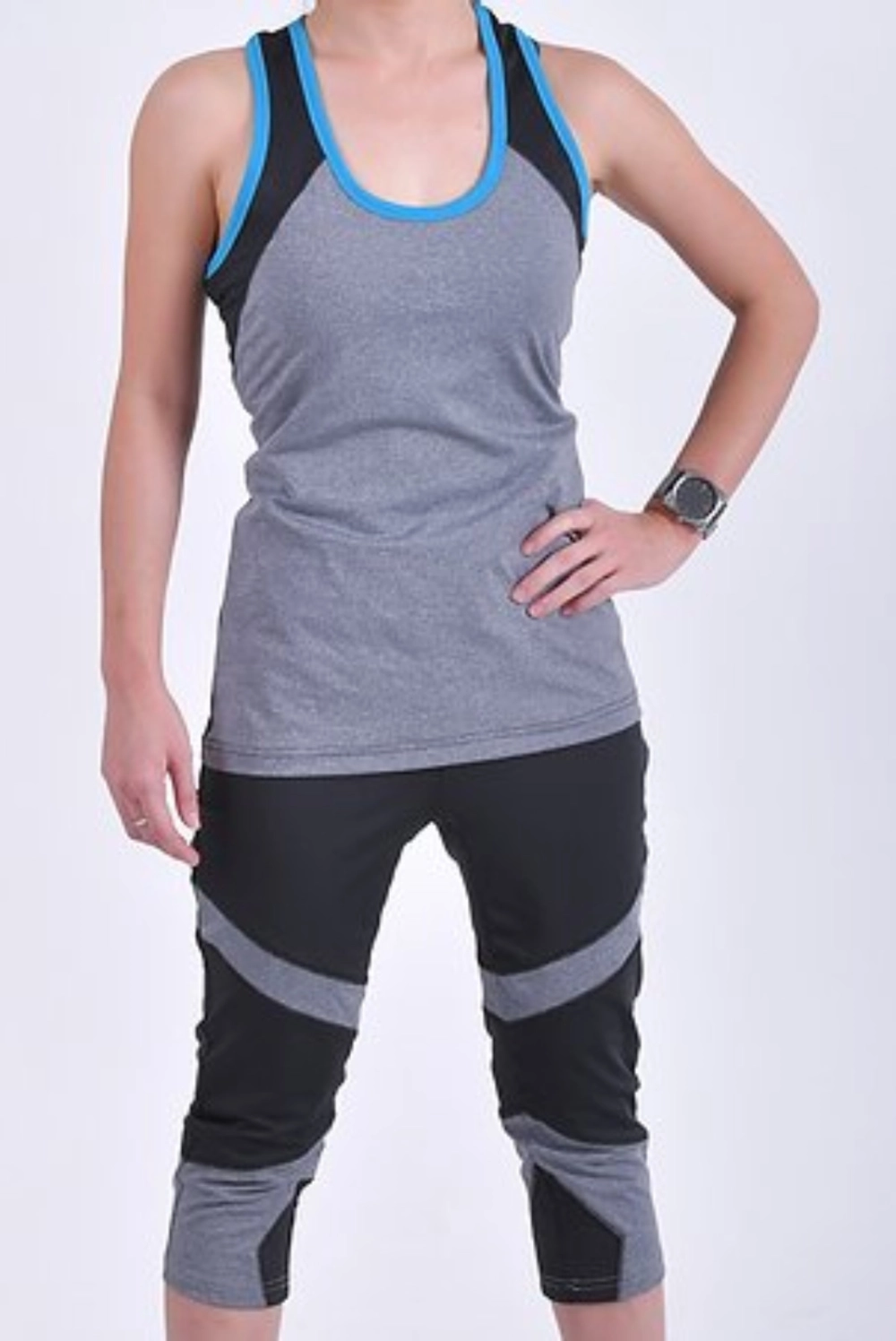 Ladies custom made Gym wear Dry Cool Premium Quality Spandex Fabric   