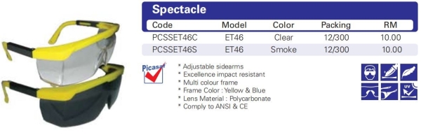 Eyewear - ET46 Picasaf Eyewear  EYE PROTECTION Selangor, Malaysia, Kuala Lumpur (KL), Puchong Supplier, Suppliers, Supply, Supplies | MG HAUS SDN BHD