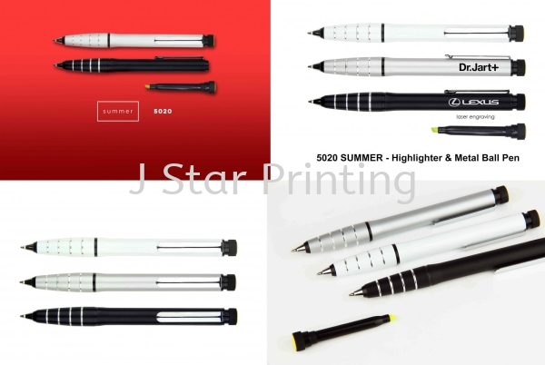 Pen Multi Function Highlighter & Metal Ball Pen 5020 Pens Multi-Function Premium Gift Products Puchong, Selangor, Malaysia, Kuala Lumpur (KL) Supplier, Suppliers, Supply, Supplies | J Star Printing