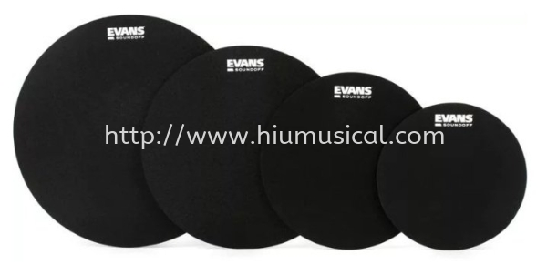 Evans SoundOff 4-piece Drum Mute Pack Drum Mutes & Dampening Devices Drum & Percussion Accessories Drum & Percussion Johor Bahru JB Malaysia Supply Supplier, Services & Repair | HMI Audio Visual Sdn Bhd