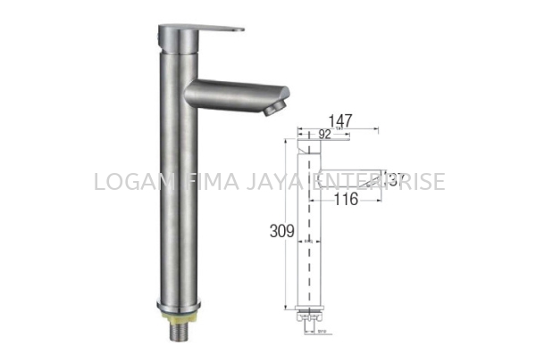 SWP-SS-304-59 Premier Basin Tap Series Saniware Kitchen Accessories  Negeri Sembilan, Malaysia, Jelebu, Mantin, Kuala Klawang Supplier, Suppliers, Supply, Supplies | LOGAM FIMA JAYA ENTERPRISE