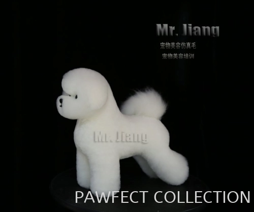 Mr. Jiang Bichon Model Dog Whole Body Wig in White (without mannequin)