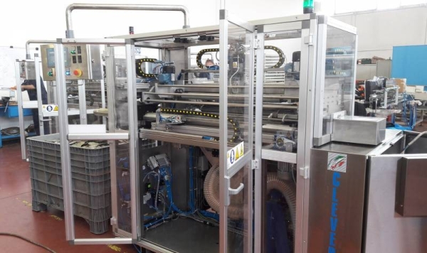 Automatic Lid Unwrapping Machine  Lids & End Solutions Depalletizing Palletizing Machine Selangor, Malaysia, Kuala Lumpur (KL), Shah Alam Supplier, Suppliers, Supply, Supplies | Fillpack Technology Sdn Bhd