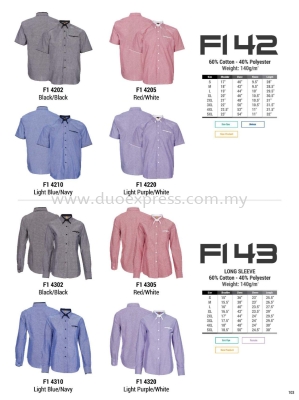 Oren F142  F143 Corporate Shirt