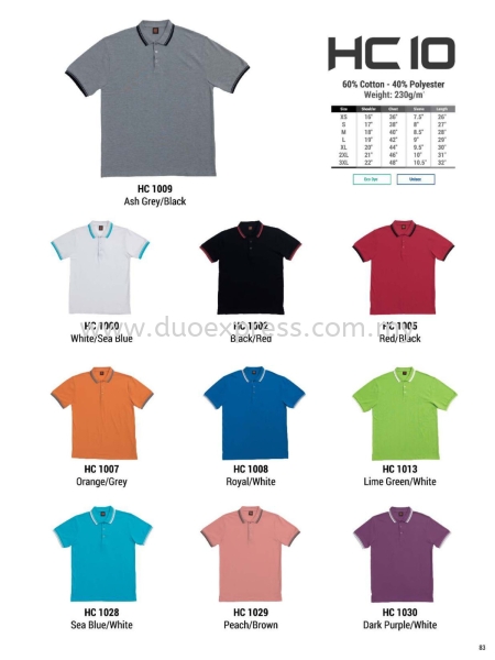 Oren HC10 Baju Cotton Polo Tee Unisex Oren Baju Kolar T Polo BAJU OREN SPORT - READY MADE Malaysia, Selangor, Kuala Lumpur (KL), Petaling Jaya (PJ) Supplier, Suppliers, Supply, Supplies | Duo Express