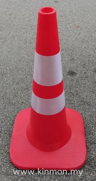 30" Double Silver Reflective Traffic Cone Traffic Cone Road Safety Penang, Malaysia, Georgetown Supplier, Suppliers, Supply, Supplies | Kim Ban Hin Trading Sdn Bhd