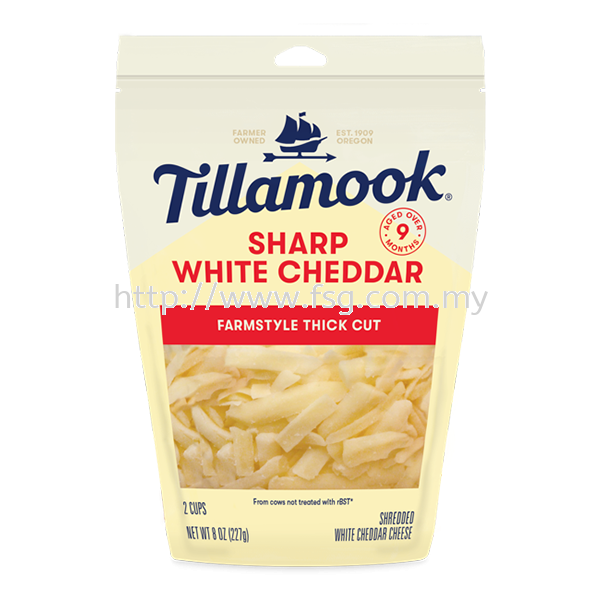 Tillamook Shredded Sharp White Cheddar Tillamook Cheese Cheese Kuala Lumpur (KL), Selangor, Malaysia Supplier, Supply, Supplies, Distributor | Five Star Gourmet Sdn Bhd