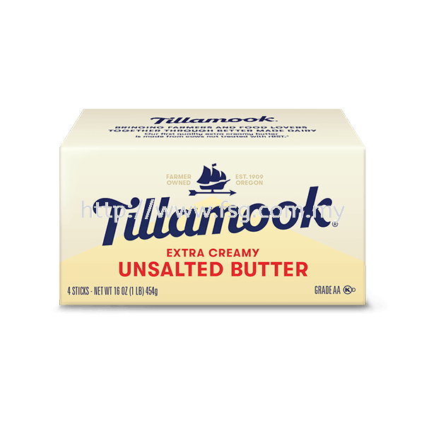 Tillamook Butter Extra Creamy Unsalted Butter Tillamook Butter Kuala Lumpur (KL), Selangor, Malaysia Supplier, Supply, Supplies, Distributor | Five Star Gourmet Sdn Bhd