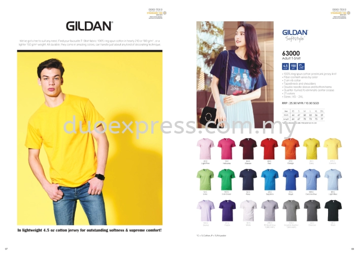 Gildan Softstyle 6300 Roundneck T Shirt