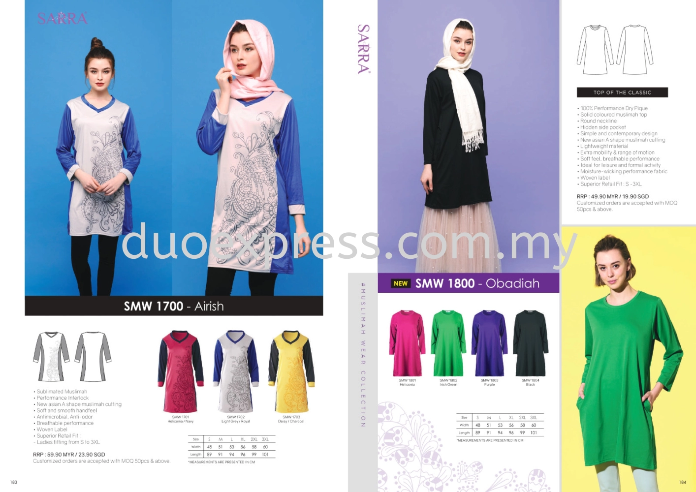 Sarra SMW1700 1800  Muslimah