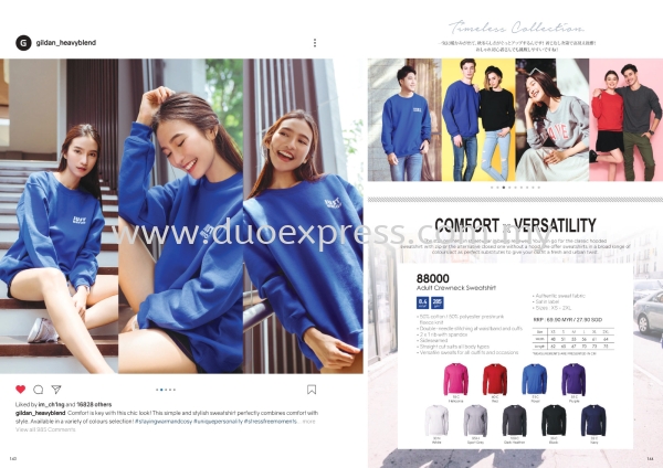 Gildan 8800 Crewneck Sweat Shirt Baju Hoodies BAJU GILDAN - READY MADE Malaysia, Selangor, Kuala Lumpur (KL), Petaling Jaya (PJ) Supplier, Suppliers, Supply, Supplies | Duo Express