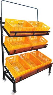 23093-Wall F&V Rack cw 7Basket