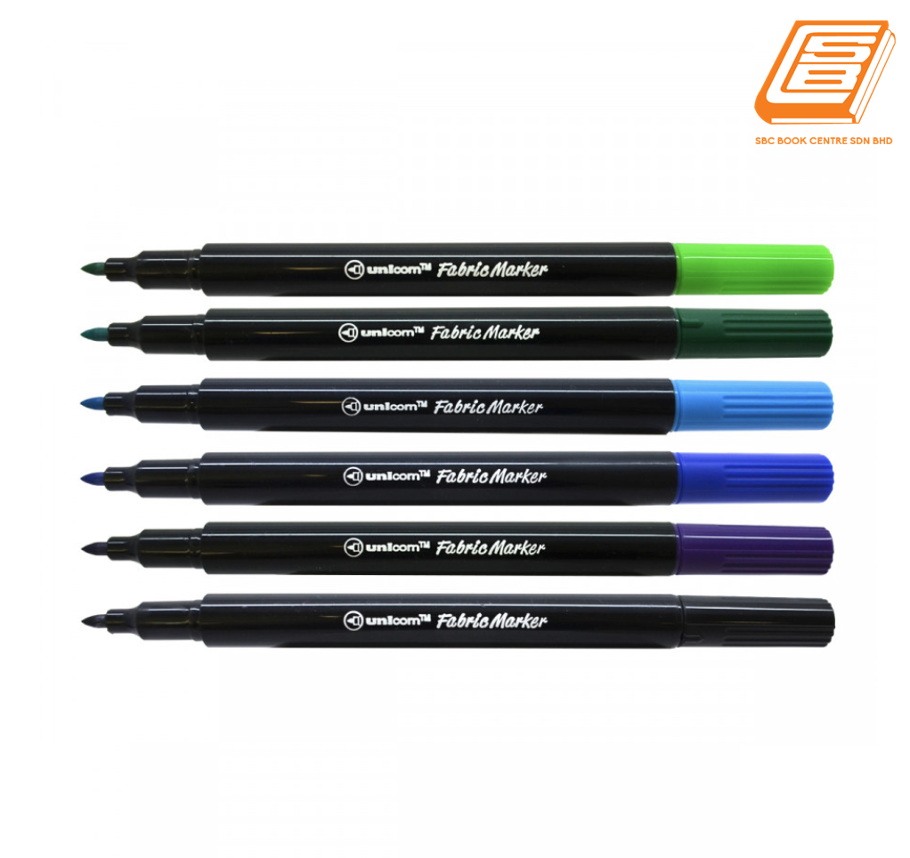 Unicorn Fabric Marker UFM-125F-A 6 Marker Pens Pen & Pencil Stationery  Johor Bahru (JB)