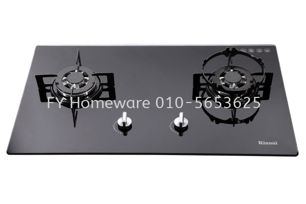 Rinnai RB-712N-G 2-Burner Built-in Gas Hob (Glass) Tempered Glass (3.7kW) Gas Cooker Kitchen Utensils Johor Bahru (JB), Malaysia, Skudai Supplier, Suppliers, Supply, Supplies | FY HOMEWARE SDN BHD