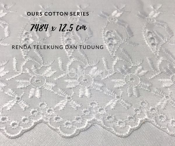 Lace Cotton 7484 x 12.5cm Cotton lace  Laces Malaysia, Kedah, Alor Setar Supplier, Wholesaler, Supply, Supplies | Syarikat Sin Joo Hin