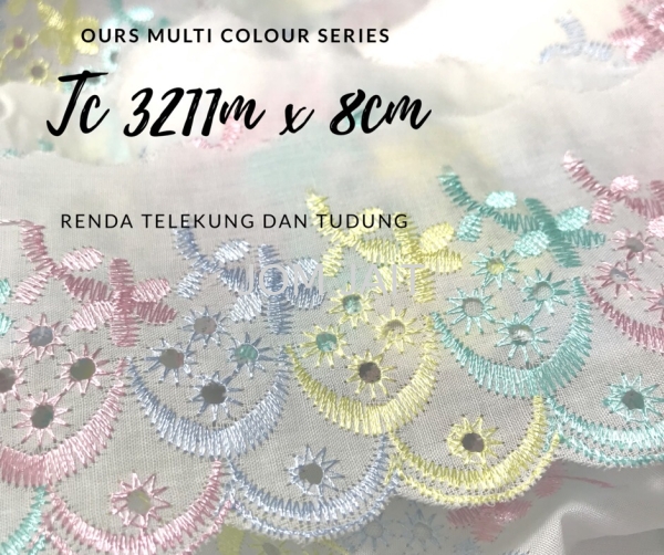 Lace Tc multi colour 3211m x 8cm  Multicolor Tc lace Laces Malaysia, Kedah, Alor Setar Supplier, Wholesaler, Supply, Supplies | Syarikat Sin Joo Hin