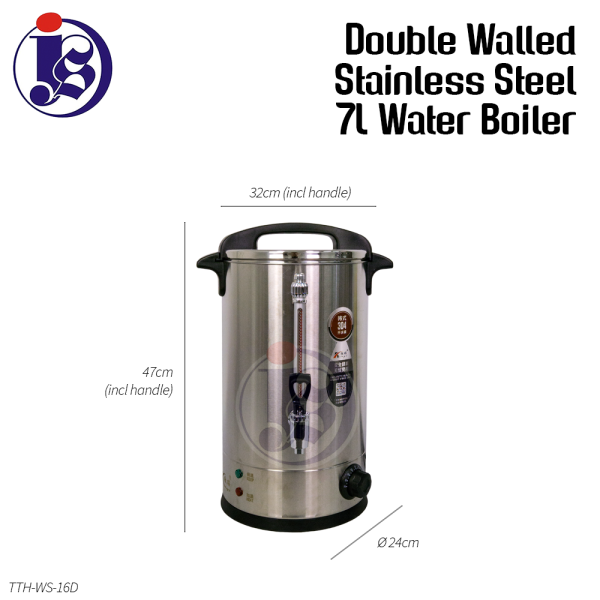 7 Liter Double Walled Stainless Steel Water Boiler Dispenser Food Storage Selangor, Malaysia, Kuala Lumpur (KL), Seri Kembangan Supplier, Suppliers, Supply, Supplies | JS Kitchenware Sdn Bhd