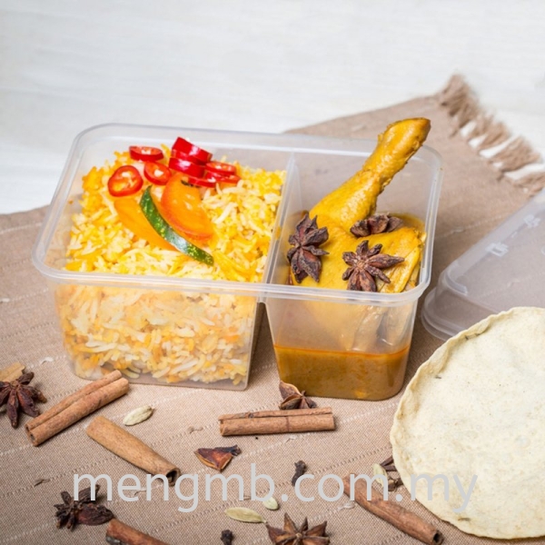 ϲͺ 2 Compartments Container  Compartment Boxes Food Containers Johor Bahru (JB), Ulu Tiram, Malaysia Supplier, Distributor, Wholesaler, In Bulk | Meng MB Trading Sdn Bhd