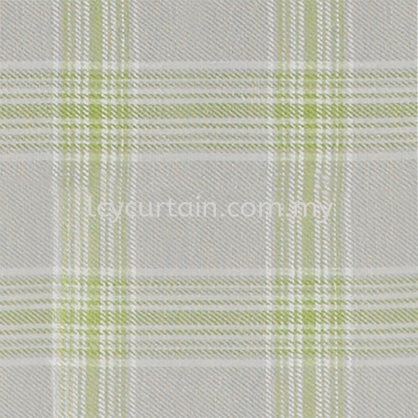 Checked Curtain Linen Field Kiosk 01 Moss Checked Curtain Curtain Selangor, Malaysia, Kuala Lumpur (KL), Puchong Supplier, Suppliers, Supply, Supplies | LCY Curtain & Blinds