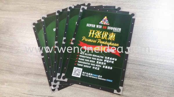 A5 Opening Promotion Flyer Double Side Flyer / Brochure Offset & Digital Print Johor Bahru (JB), Malaysia, Ulu Tiram Supplier, Suppliers, Supply, Supplies | Wen One Idea Enterprise