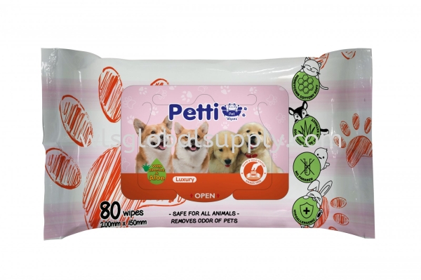 Petti Pet Wipes (Dog) 80pcs Petti Malaysia, Selangor, Kuala Lumpur (KL), Balakong Manufacturer, Supplier, Supply, Supplies | WLS Global Supply Sdn Bhd