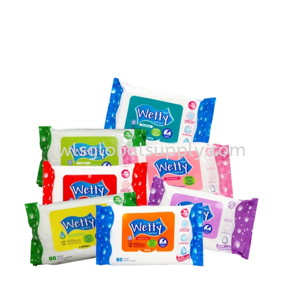 Wetty Wet Wipes 80's x 24 Bags (CARTON) Wetty 80's Wetty Malaysia, Selangor, Kuala Lumpur (KL), Balakong Manufacturer, Supplier, Supply, Supplies | WLS Global Supply Sdn Bhd