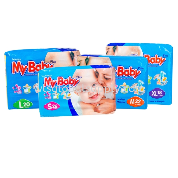 MyBaby Disposable Baby Diaper S,M,L,XL Size (Convenient) x 12 BAGS (CARTON) Convenient Pack  Diaper Mybaby Malaysia, Selangor, Kuala Lumpur (KL), Balakong Manufacturer, Supplier, Supply, Supplies | WLS Global Supply Sdn Bhd