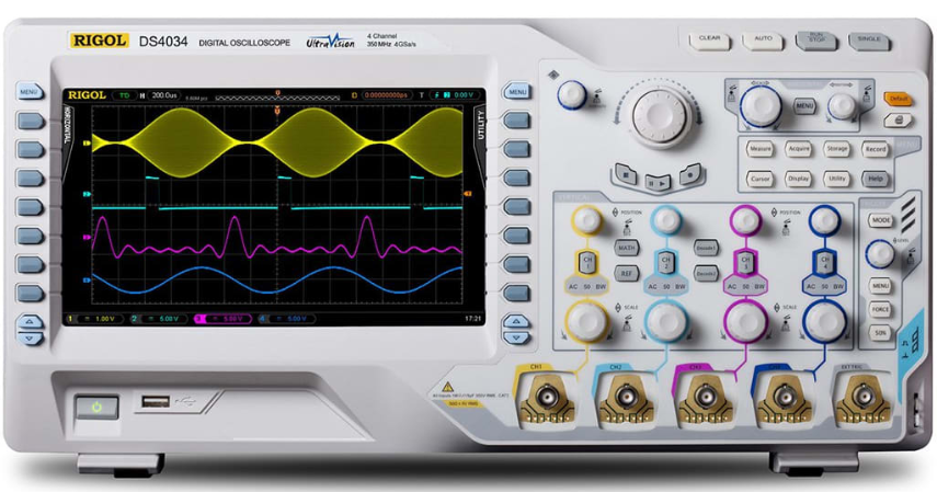rigol ds4034 350mhz digital oscilloscope with 4 channels