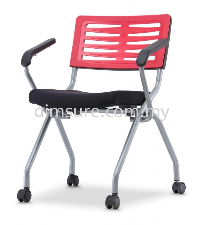 Low back folding chair with armrest AIM2SA-AXIS