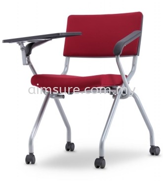 Executive Low back cushion folding chair with tablet AIM2PT-AXIS