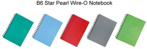 B6 Star Pearl Wire-O Notebook