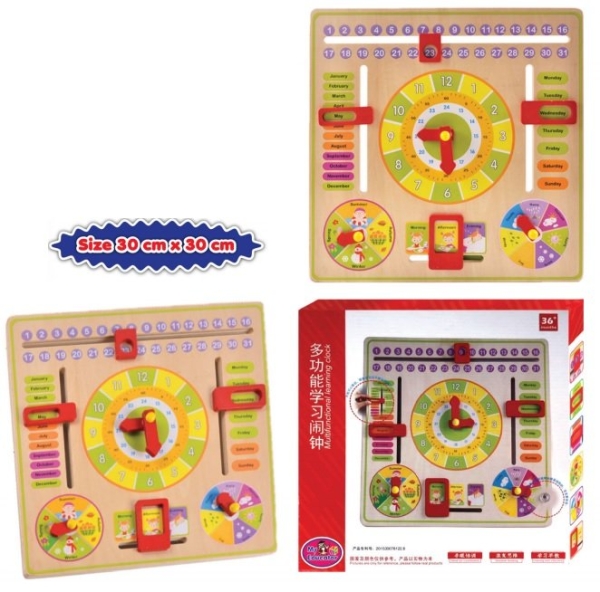 Multifunctional Time Learning Kit (Calendar & Clock) Accessories Mathematics Education Johor Bahru (JB), Malaysia Supplier, Suppliers, Supply, Supplies | Edustream Sdn Bhd