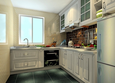 Kitchen Cabinet 3D Drawing Refer