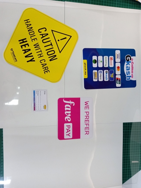 White Pvc Sticker White PVC Sticker Selangor, Malaysia, Kuala Lumpur (KL), Seri Kembangan Printing, Services, Design | Happy Monster Print Sdn Bhd