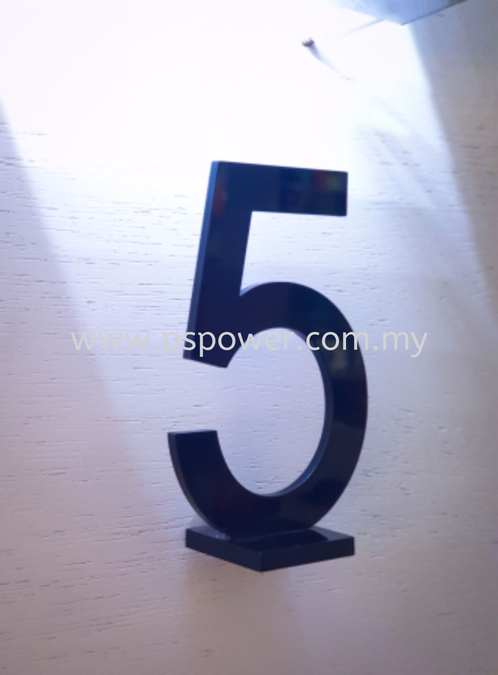 Laser Cut on Acrylic - Door Plate Number