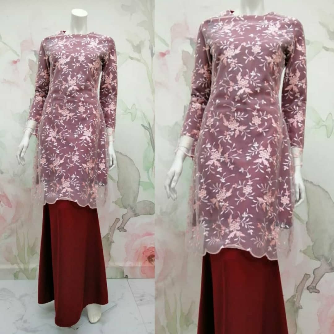 Kurung Modern Pahang Lace D2065 Baju Kurung Modern Malaysia Kuala Lumpur Kl Selangor Supplier Wholesaler Supply