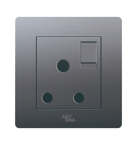 15A ROUND PIN SOCKET Dark Grey A38 Modern Series Johor Bahru (JB), Malaysia, Selangor, Kuala Lumpur (KL) Supplier, Suppliers, Supply, Supplies | Art Dna (M) Sdn Bhd