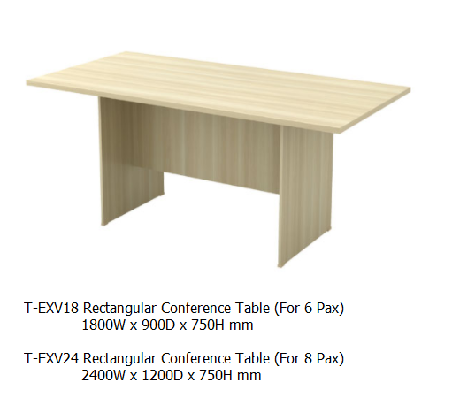 EXV18 Rectangular Conference Table 1800W x 900D x 750H mm EX Series Office Furniture Office Eqiupment Johor Bahru JB Malaysia Supplier & Supply | I Education Solution