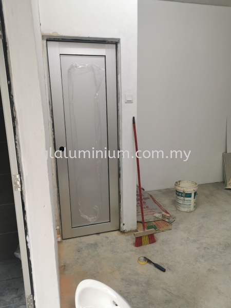 aluminium silver + composite panel silver  Aluminium swing doors Selangor, Malaysia, Kuala Lumpur (KL), Cheras Supplier, Installation, Supply, Supplies | GL GLASS & ALUMINIUM TRADING