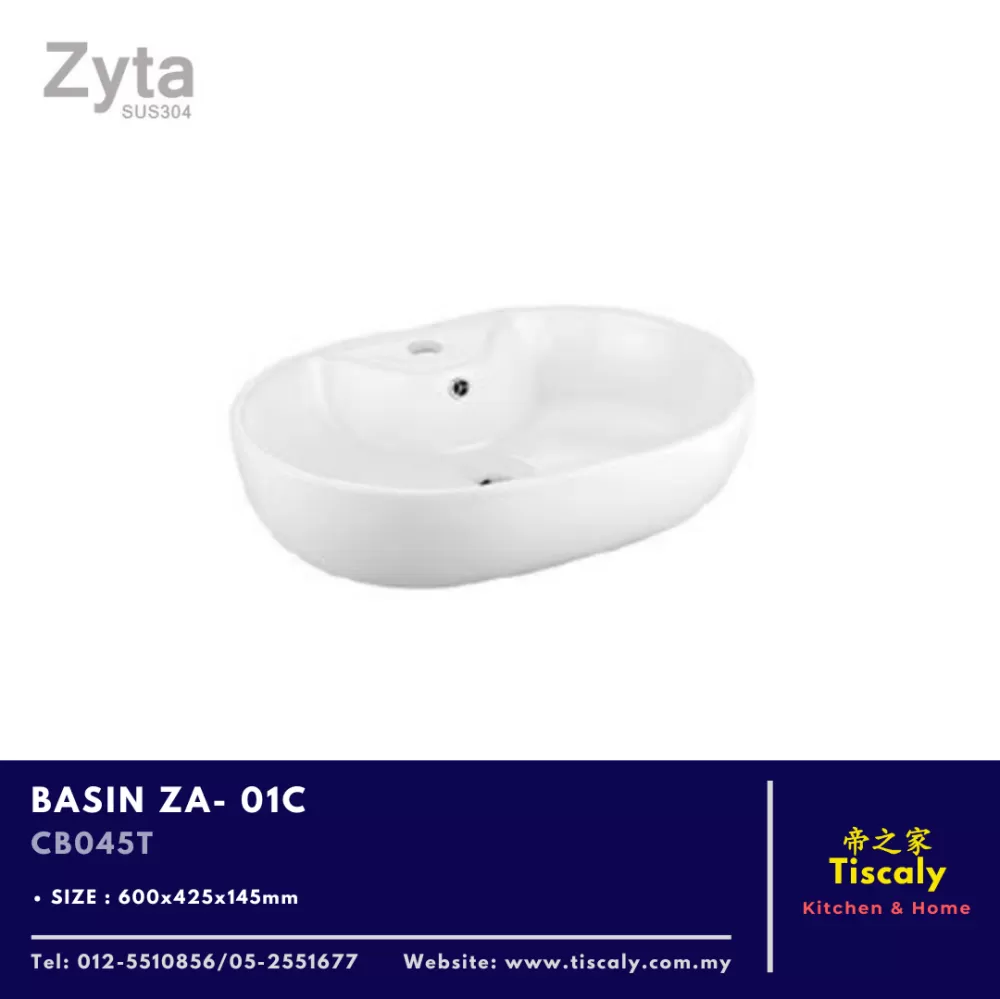 ZYTA WALL HUNG BASIN ZA-01C CB045T