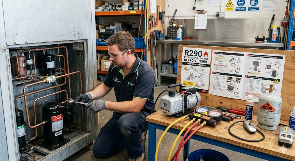 R290 refrigeration system retrofit guide