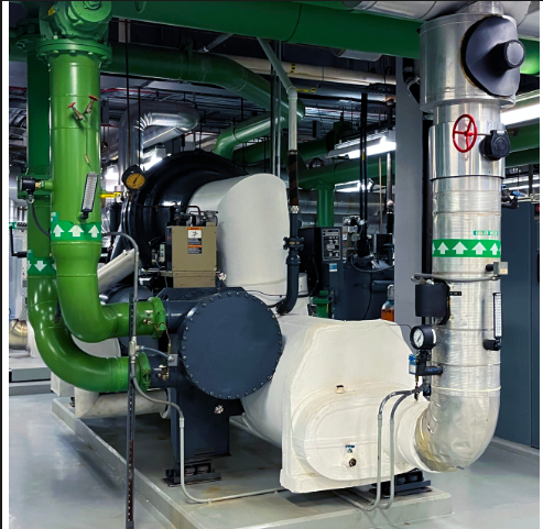 Eco-friendly commercial chiller installation