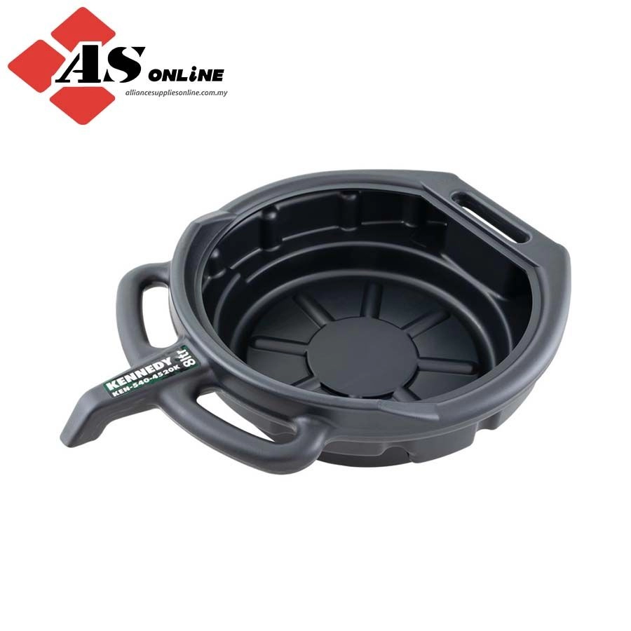 KENNEDY Oil Drain Pan, 8L, Plastic, Compatible with Non Corrosive Liquids / Model: KEN5404520K 