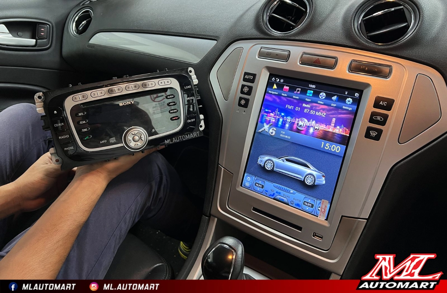 Ford Mondeo Vertical Style Android Monitor (10.4")