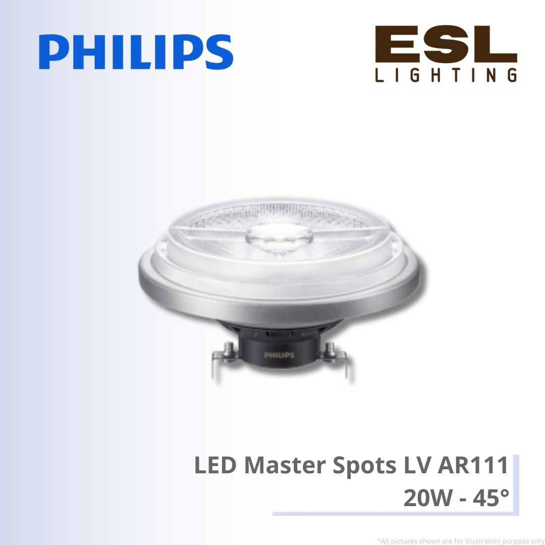 PHILIPS LED Master Spots LV AR111 20W 45掳 - 929003478908 / 929003479008 / 929003479108