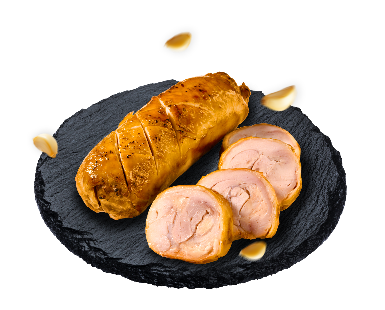 CHICKEN ROULADE (GARLIC)