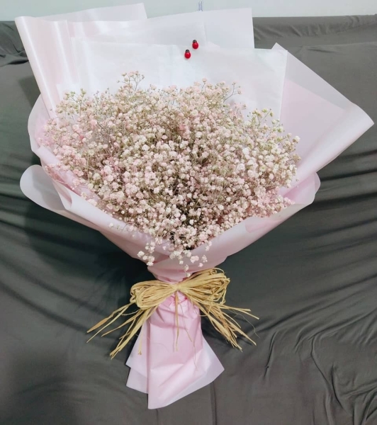 Pink Babybreath HB1056 floristkl Babybreath Hand Bouquet Kuala Lumpur (KL), Selangor, Malaysia Supplier, Suppliers, Supply, Supplies | Shirley Florist