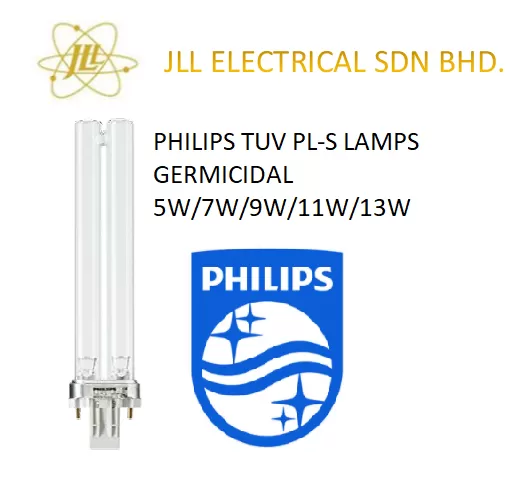 PHILIPS TUV PLS UVC GERMICIDAL [5W/7W/9W/11W/13W] [2PIN/4PIN] GERMICIDAL  LAMP FOR STERILISING & DRYING Kuala Lumpur (KL), Selangor, Malaysia  Supplier, Supply, Supplies, Distributor | JLL Electrical Sdn Bhd