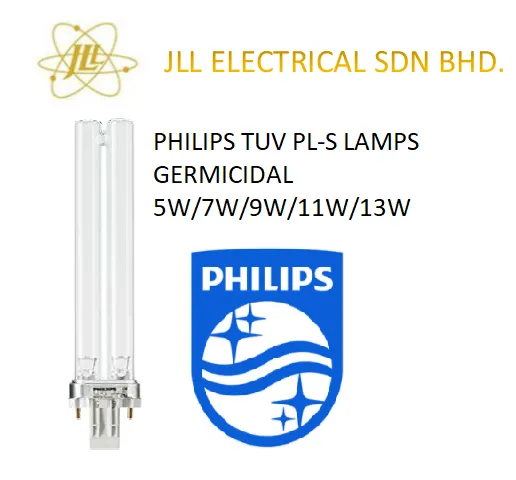 PHILIPS TUV PLS UVC GERMICIDAL [5W/7W/9W/11W/13W] [2PIN/4PIN] GERMICIDAL LAMP FOR STERILISING & DRYING